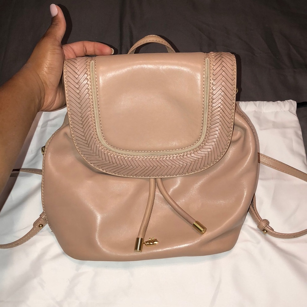 Brahmin!!!! Tan smooth leather backpack!!!